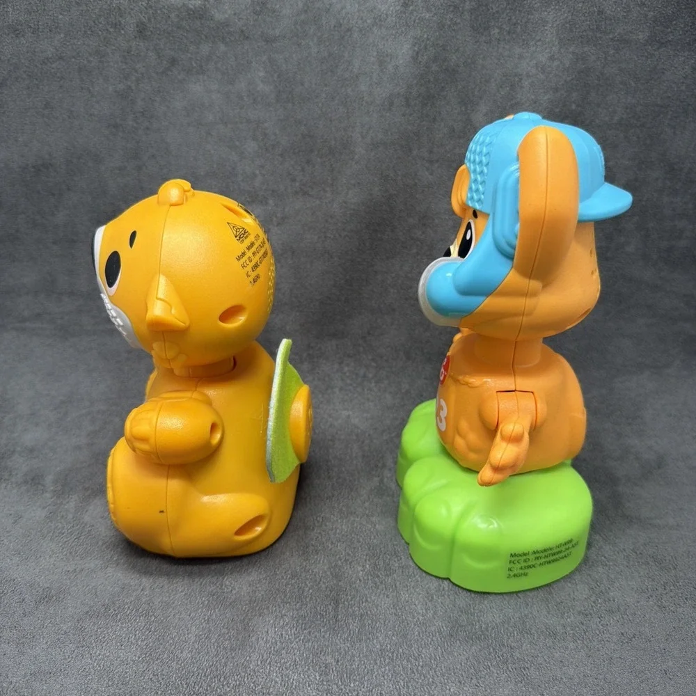 Fisher-Price Linkimals SMALL Opposites Fox & Boppin' Beaver Musical Toys